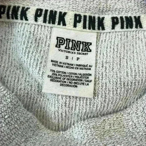 Victoria’s Secret PINK Tan Long Sleeve Pullover Size S - Picture 5 of 10